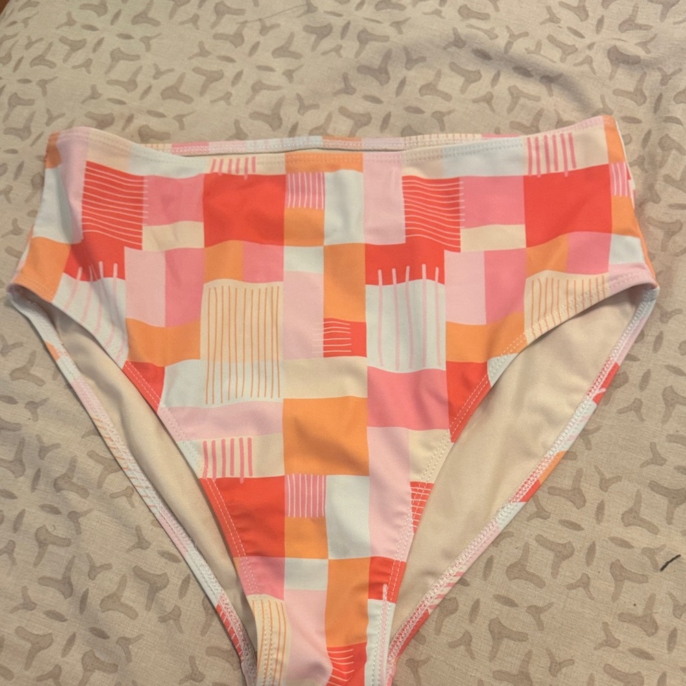 Pink Lily Colorful High-Waisted Bikini Bottom